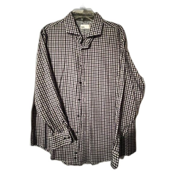Nordstrom Rack checked shirt 17 32/33 - Picture 1 of 4